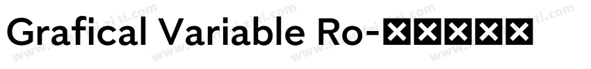 Grafical Variable Ro字体转换